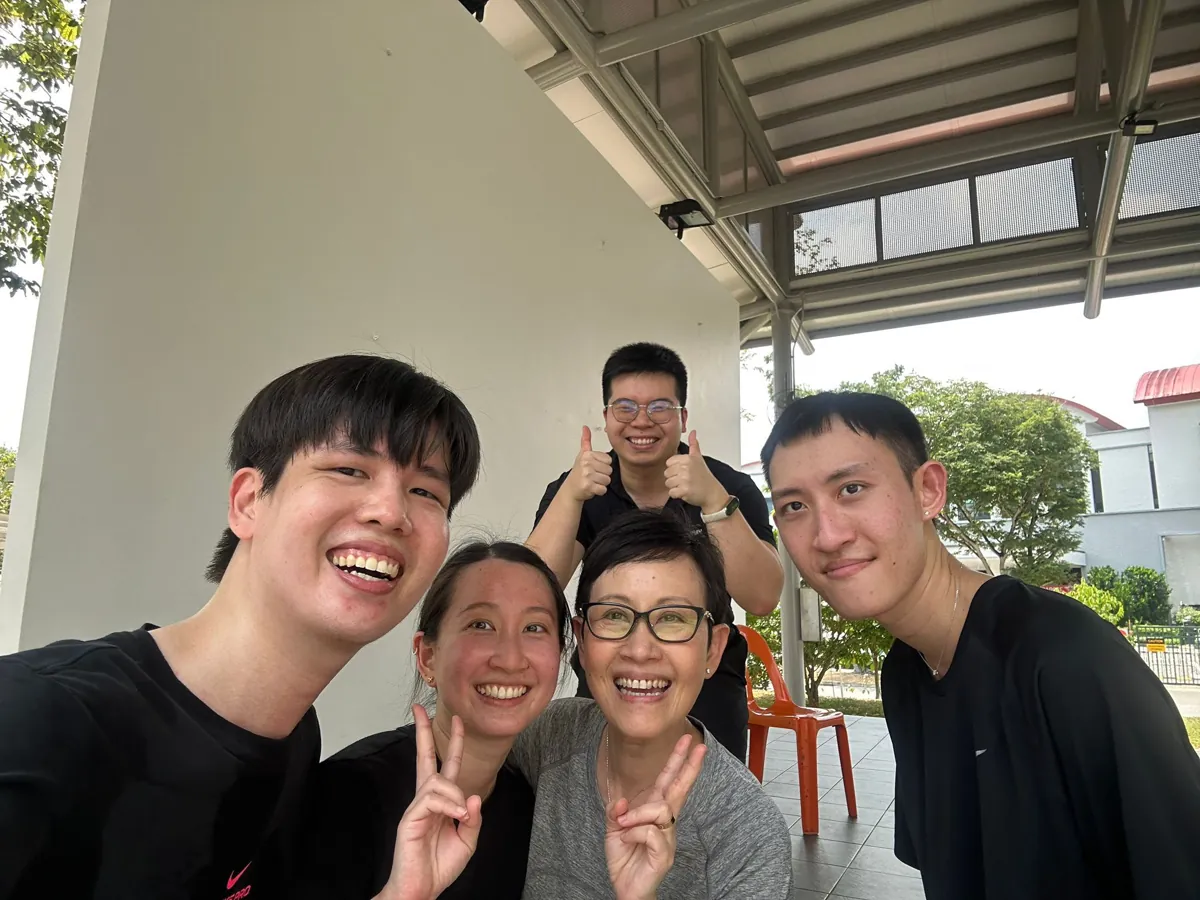 MGM Pickleball coach with group class students in Singapore